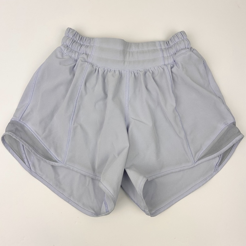 Lululemon Hotty Hot Shorts Silver Lilac Sz 2